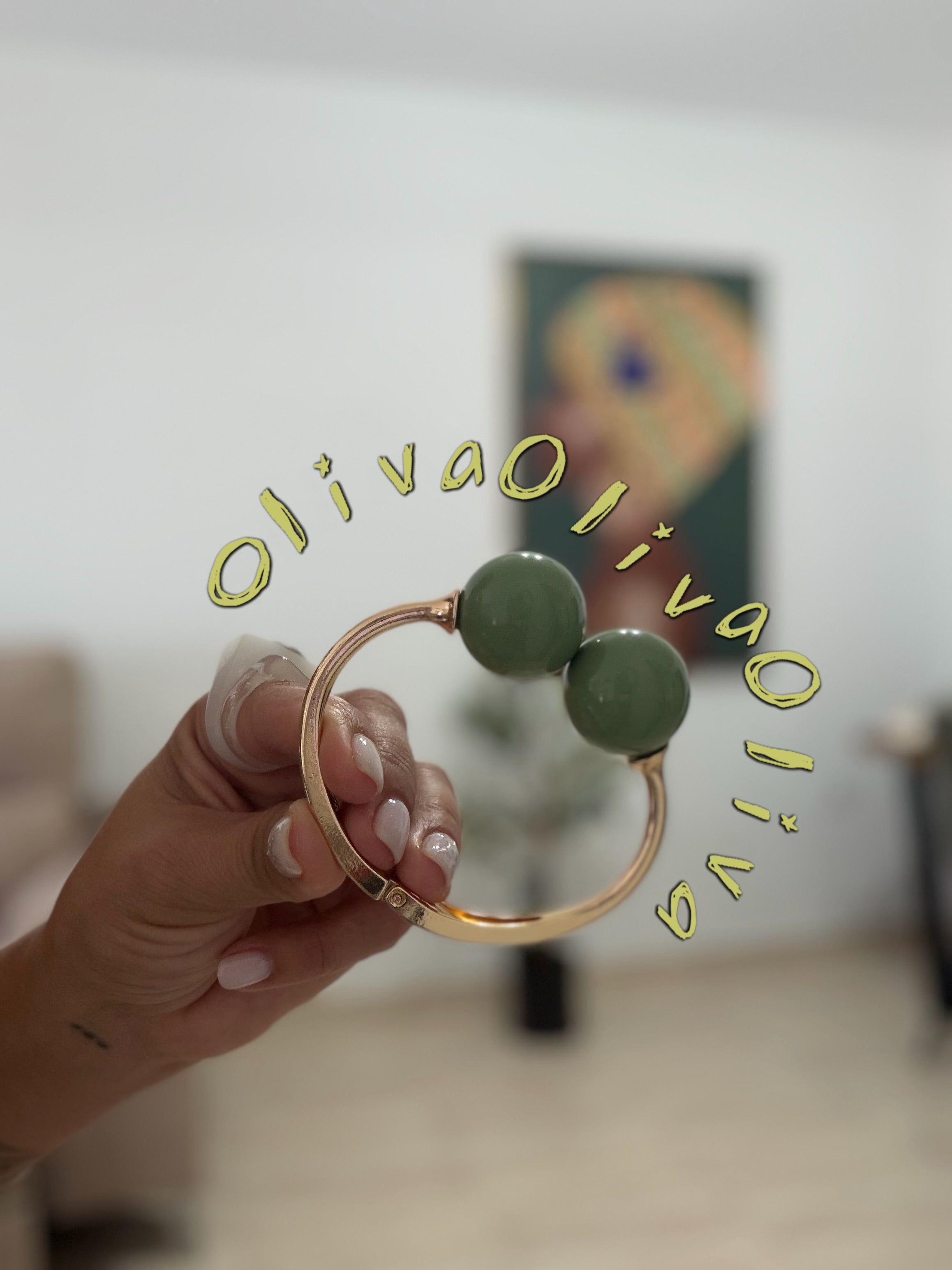 •BRAZALETE OLIVA•