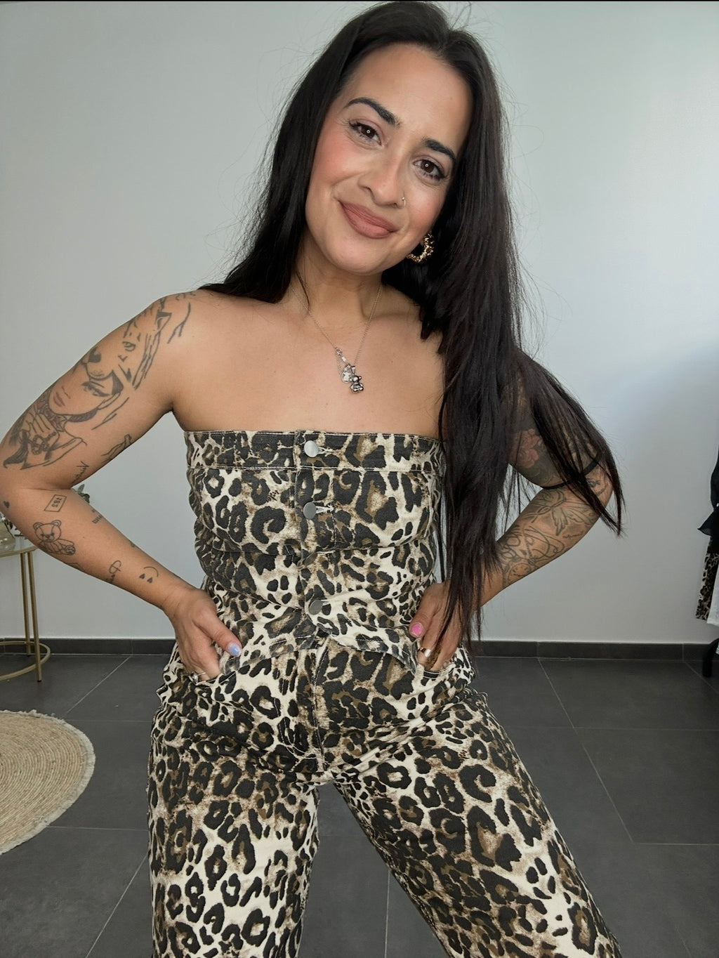 CONJUNTO VAQUERO ANIMAL PRINT.