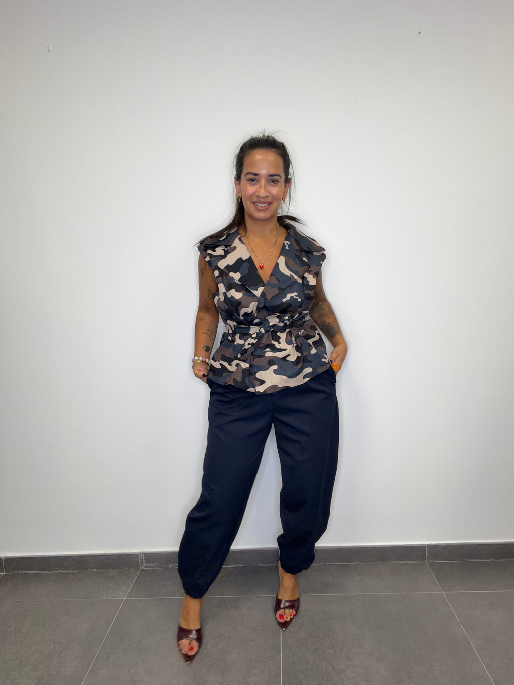 •PANTALÓN BOMBACHO TRAJE•