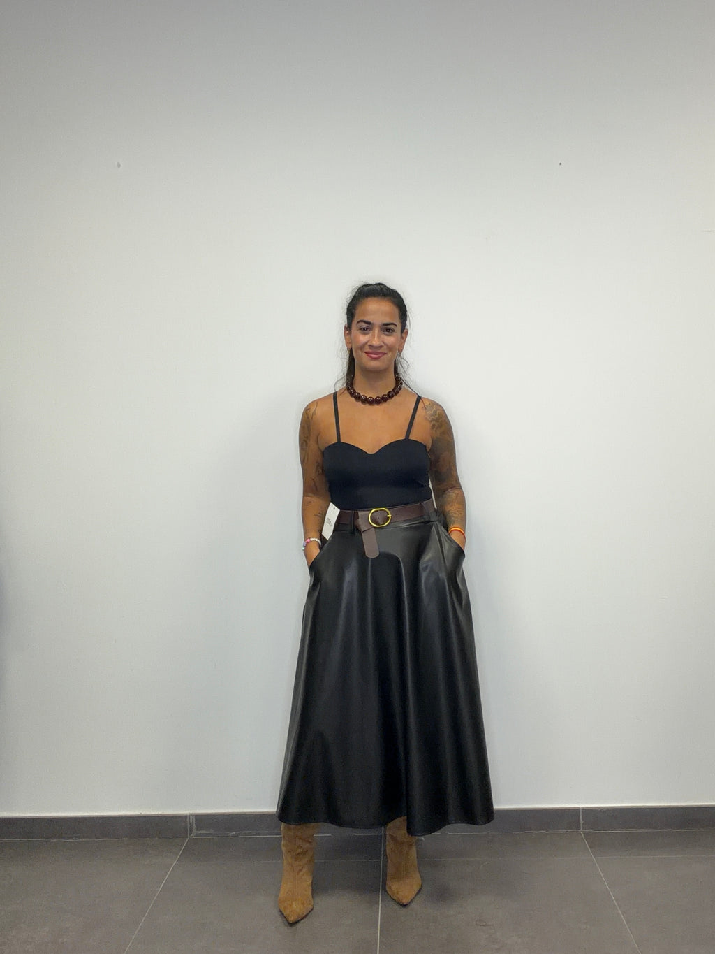 •FALDA POLIPIEL CAPRI•