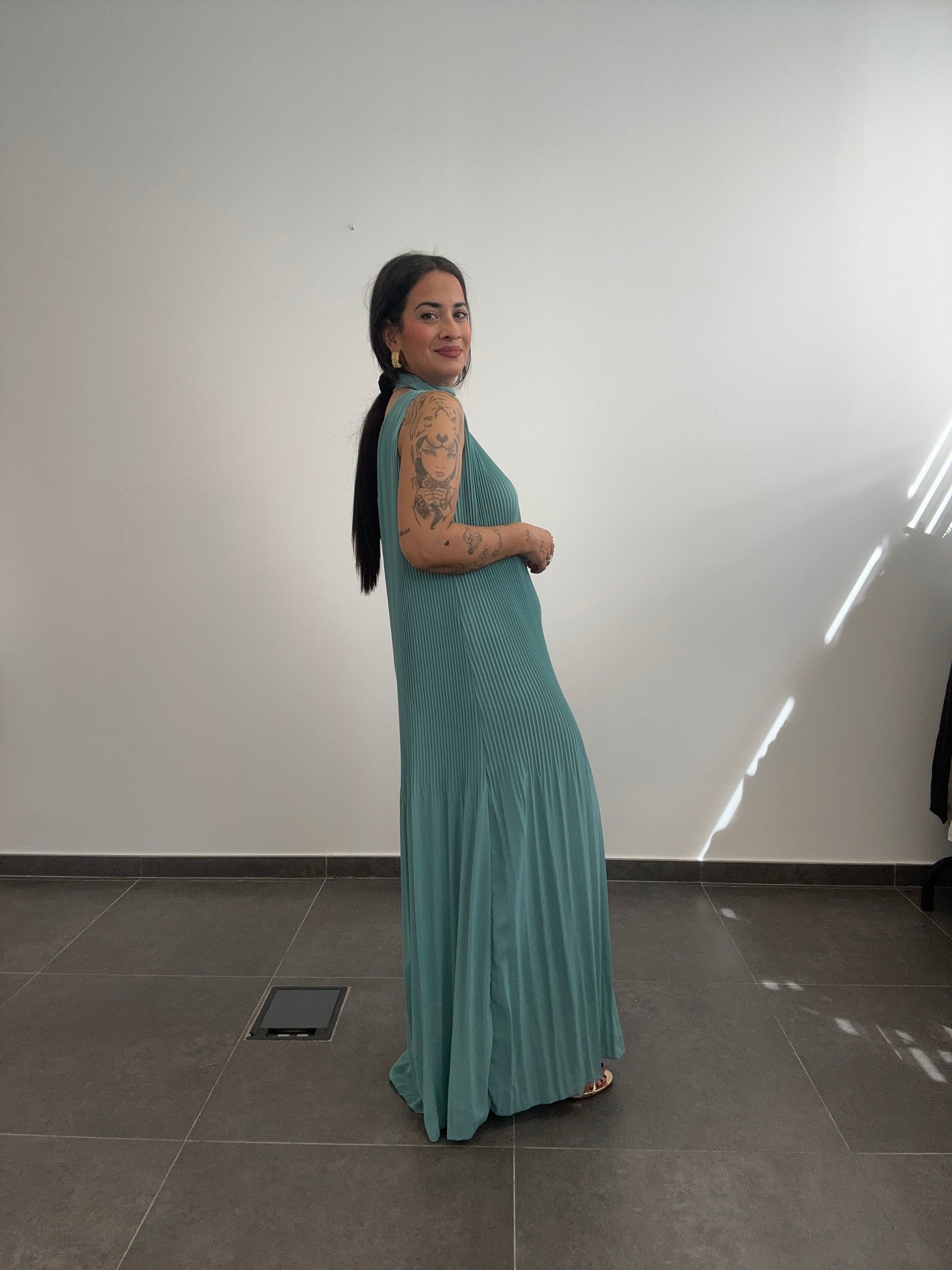VESTIDO CLEO AGUAMARINA.