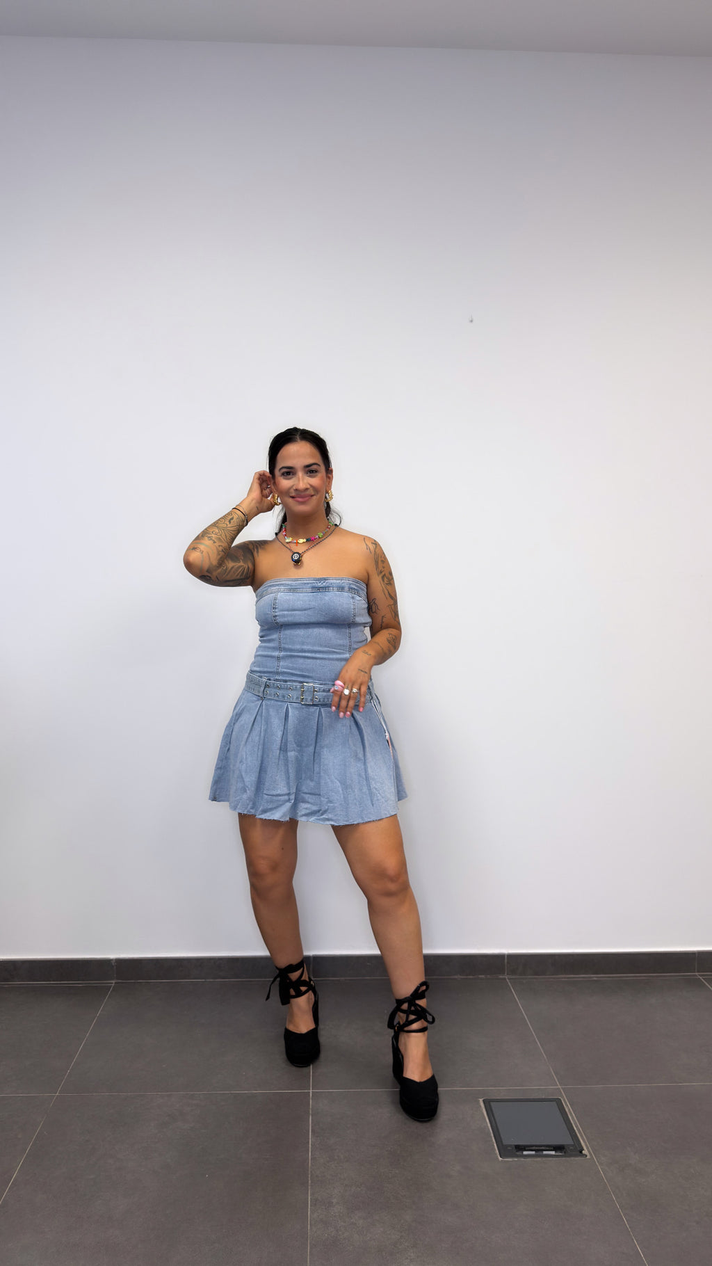 VESTIDO TEJANO MINI.