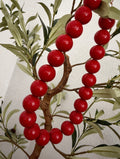 •COLGANTE OLIVA ROJO•
