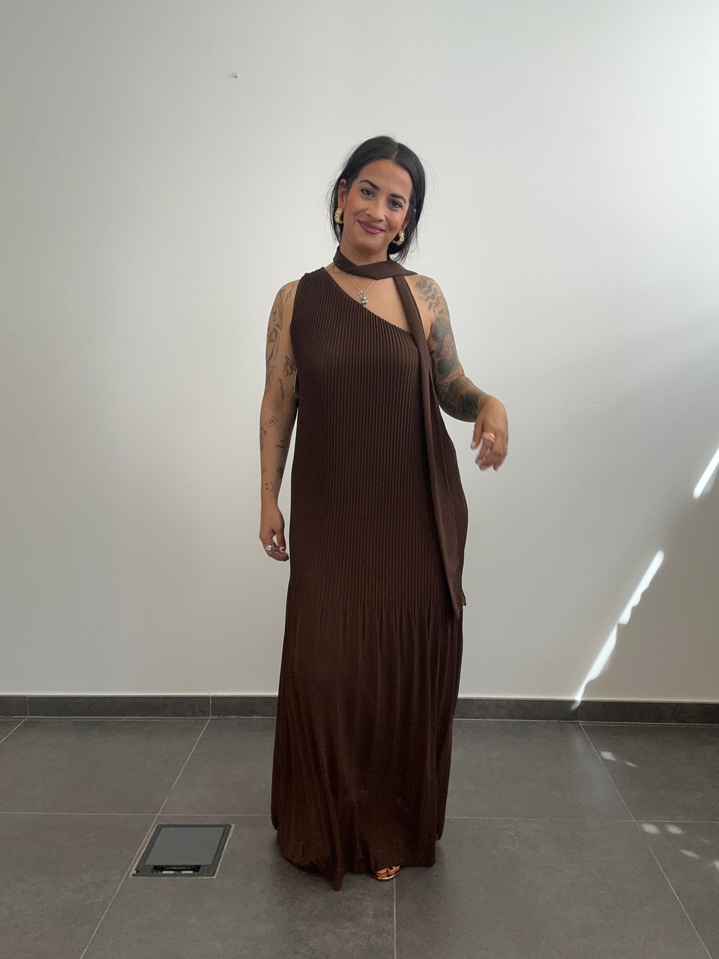 VESTIDO CLEO CHOCOLATE.