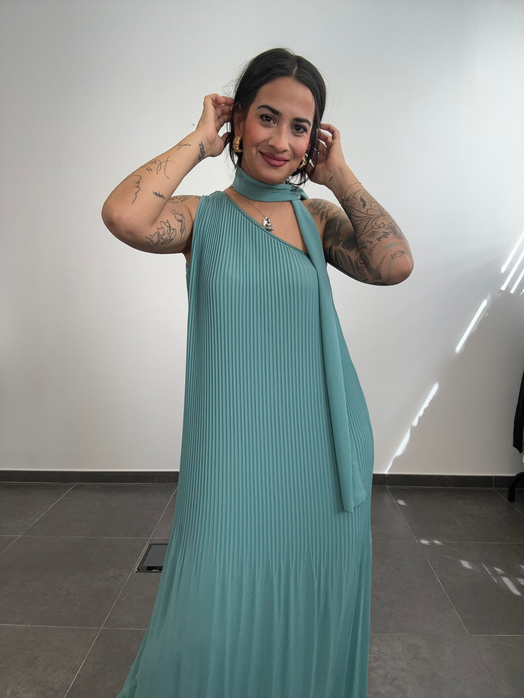 VESTIDO CLEO AGUAMARINA.