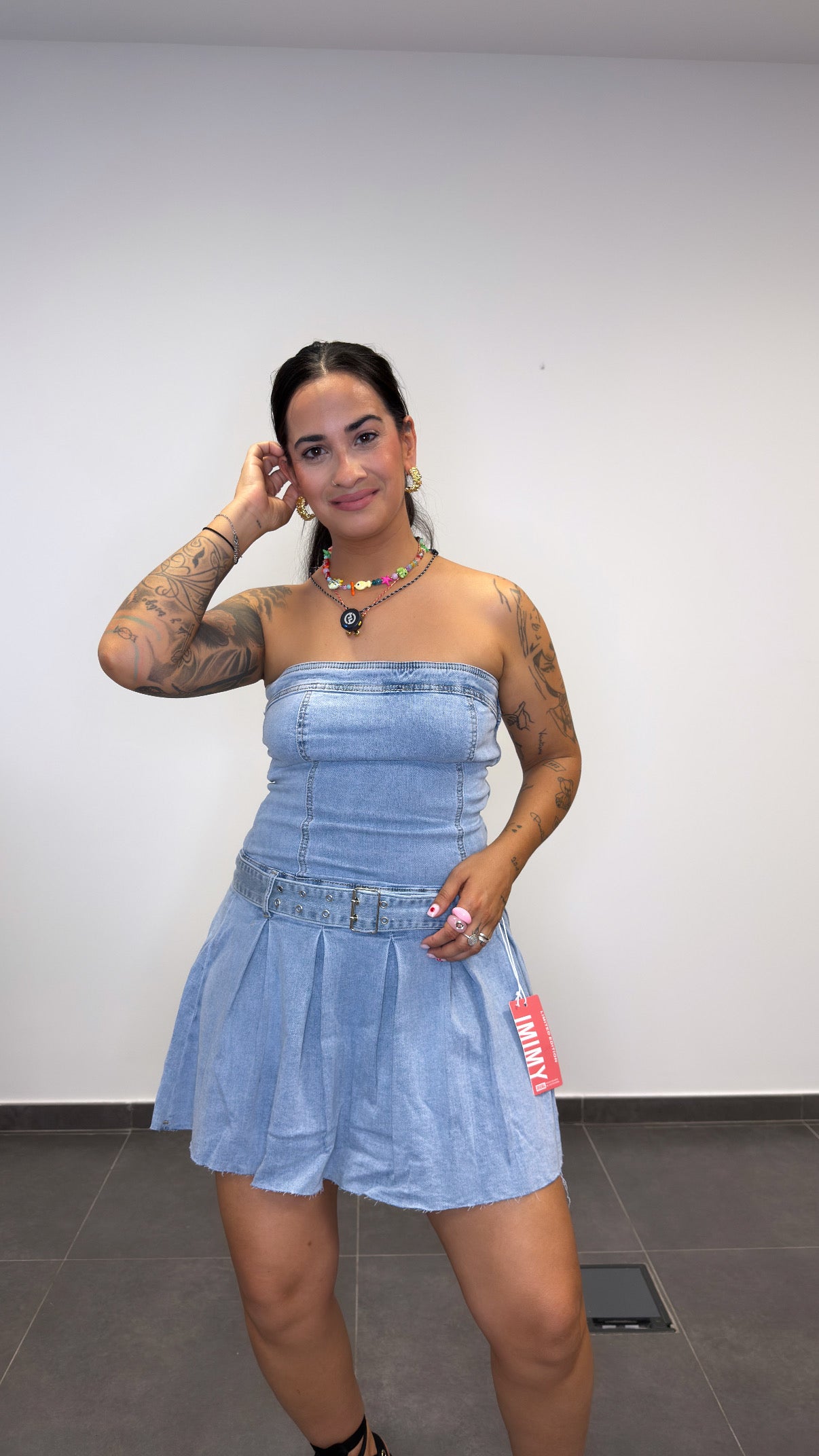 VESTIDO TEJANO MINI.
