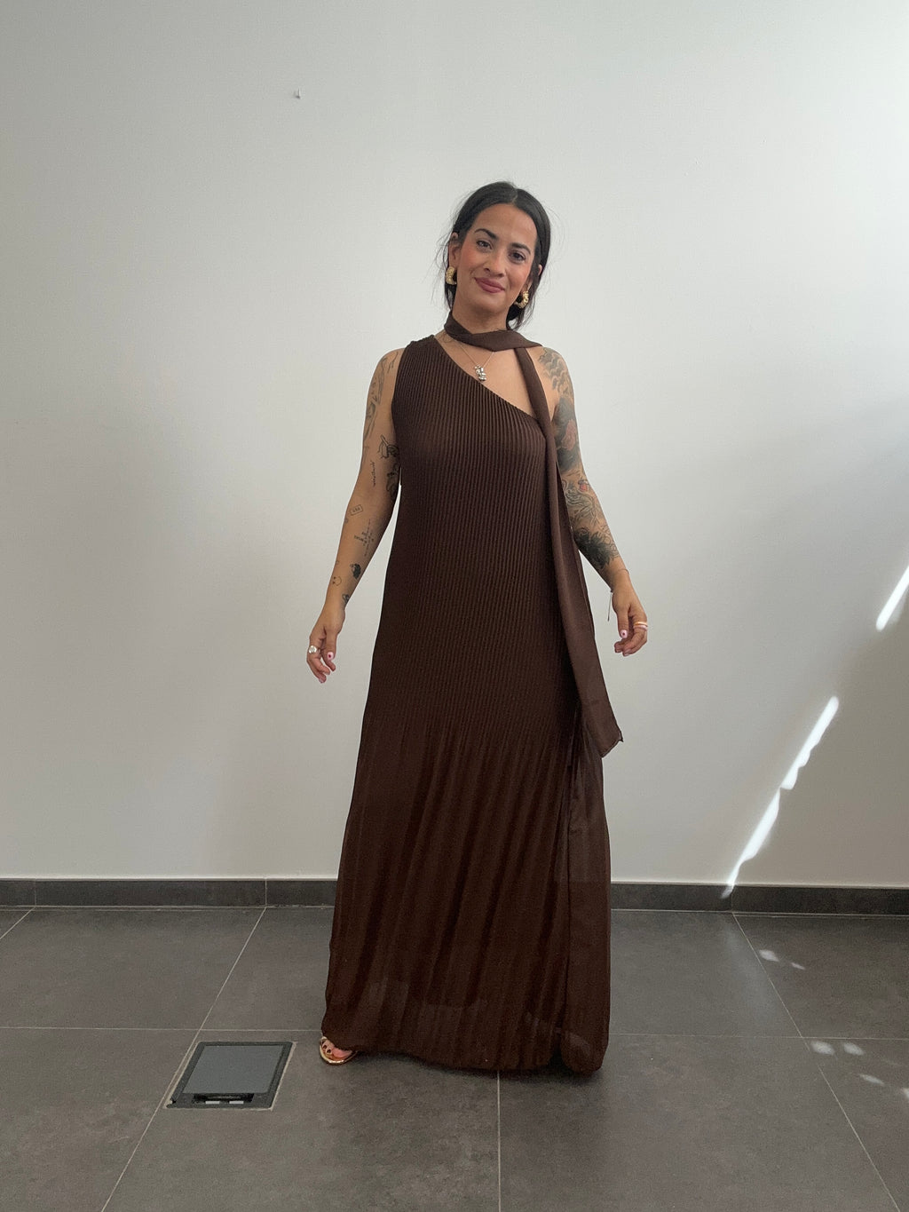 VESTIDO CLEO CHOCOLATE.