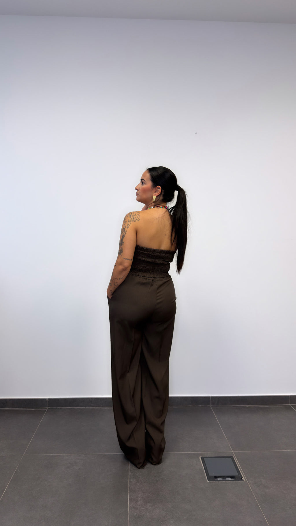 CONJUNTO TRAJE CHOCO.