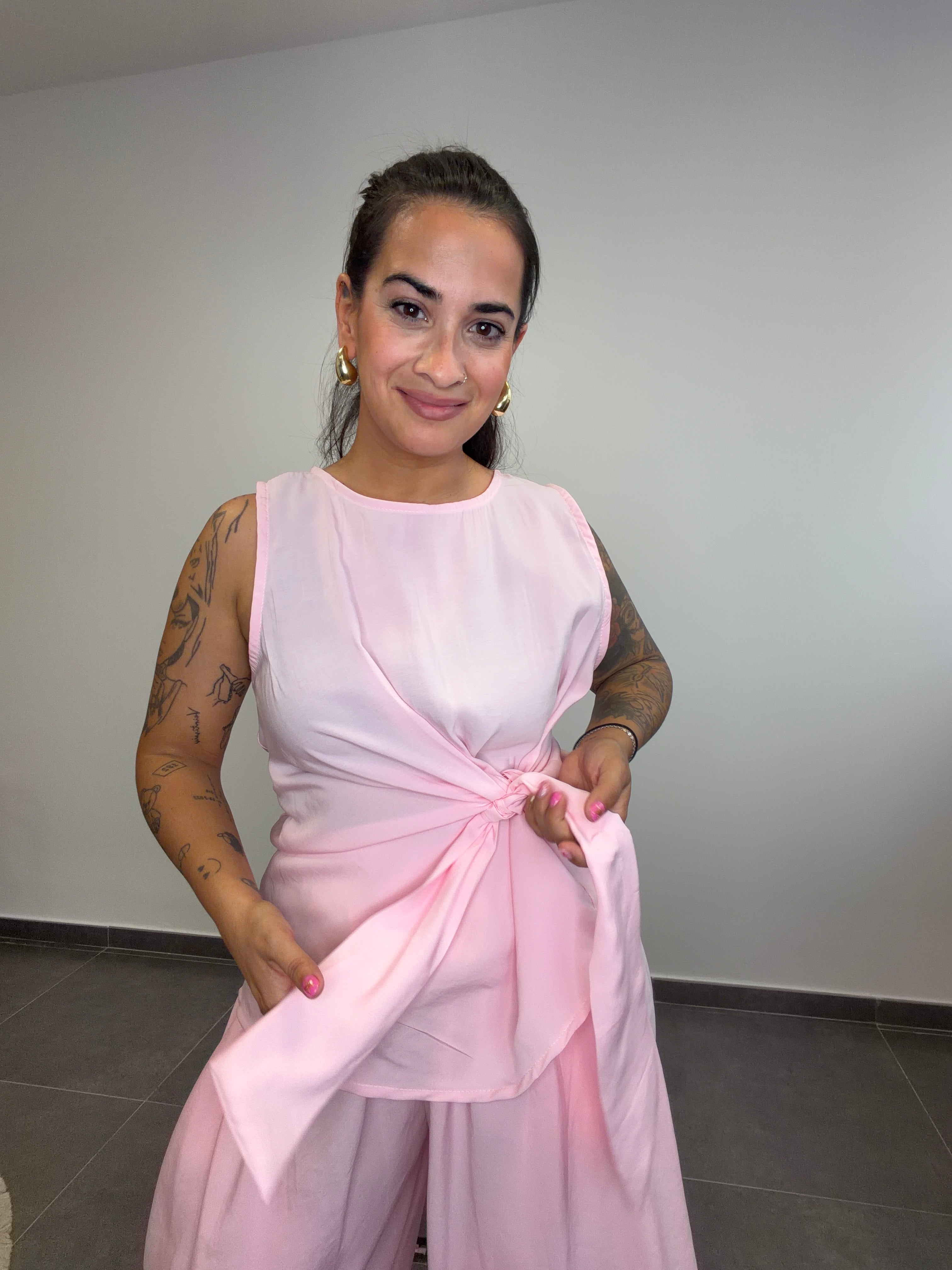 CAMISA NUDO ROSITA BEBÉ