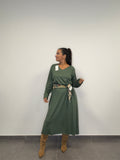•VESTIDO PUNTO PERÚ VERDE•