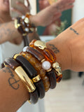 •PULSERAS NACAR PACK 5u•