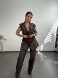 TRAJE CORSET CHOCOLATE