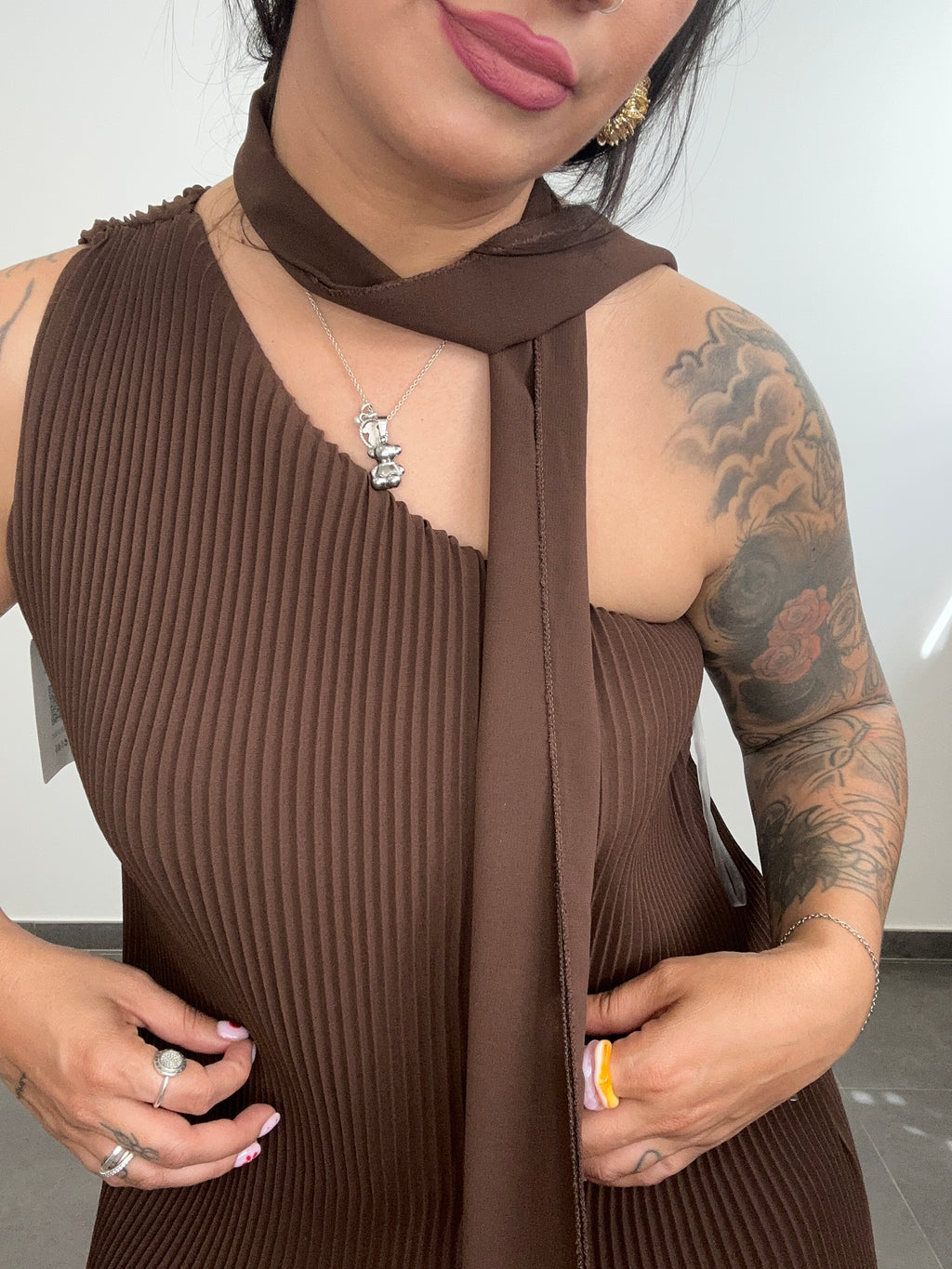 VESTIDO CLEO CHOCOLATE.