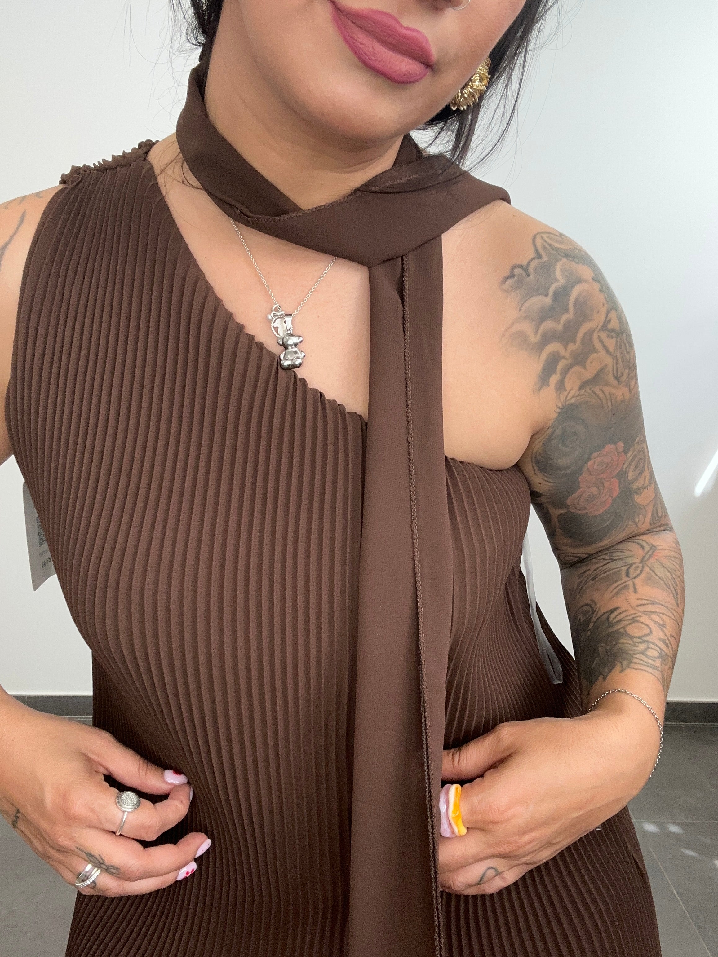 VESTIDO CLEO CHOCOLATE.