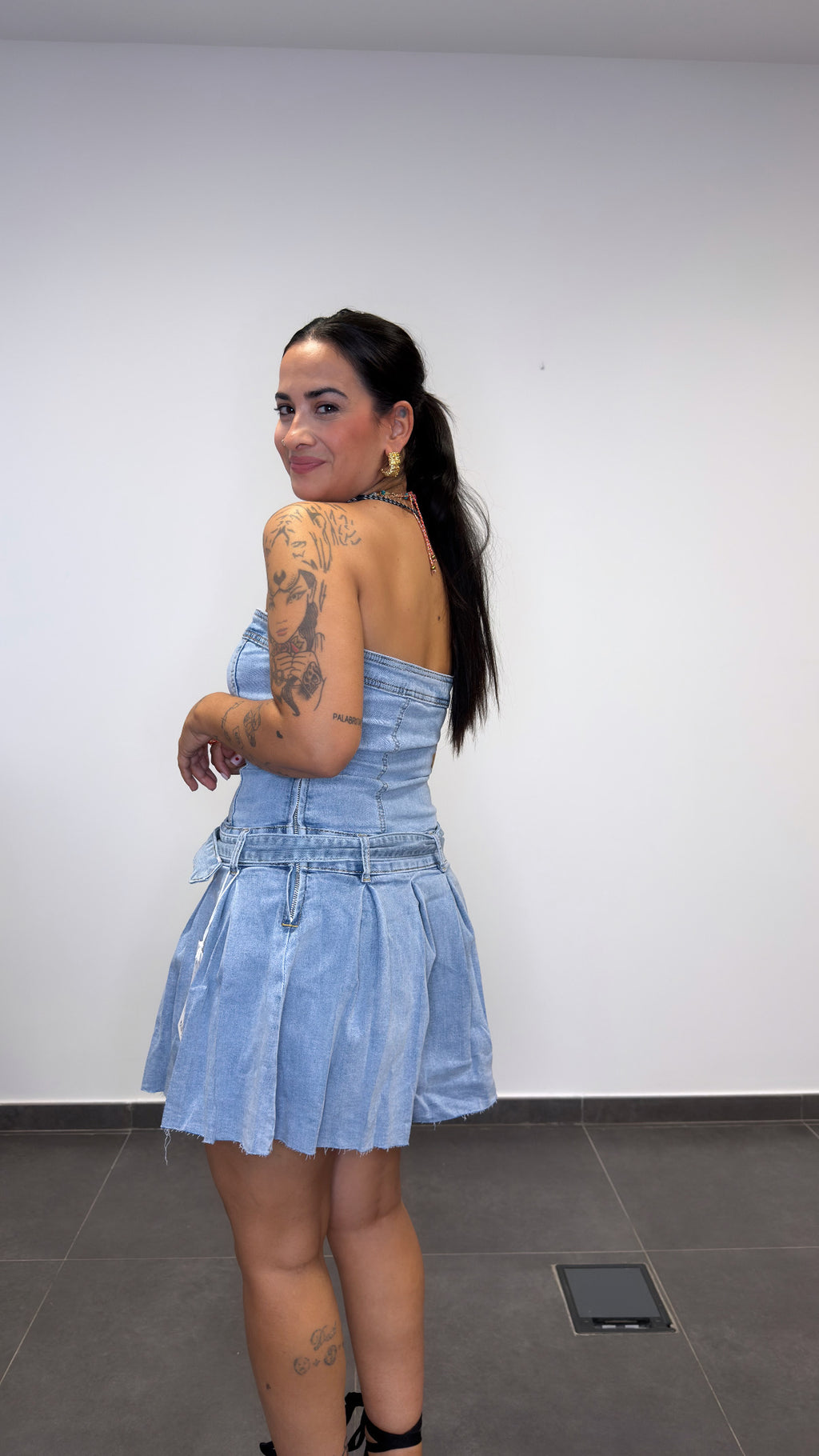 VESTIDO TEJANO MINI.